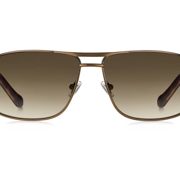 Fosil Wraparound Women Brown/Havana Metal Frame